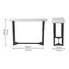 Verona Marble Console Table In Black Finish