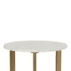 Verona Marble Side Table In Gold Finish