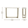 Verona Marble Console Table In Gold Finish