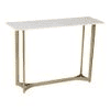 Verona Marble Console Table In Gold Finish
