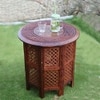 Shilpi Handicrafts Folding Coffee Table - Brown