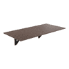 Hemming Engineered Wood Wall Mount Folding Dining Table In Wenge Finish