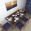 Hemming Engineered Wood Wall Mount Folding Dining Table In Wenge Finish