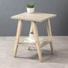Pine Hues Trapezium Incline Table, Side Table, Wooden End Table, Living Room Decor