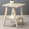 Pine Hues Trapezium Incline Table, Side Table, Wooden End Table, Living Room Decor