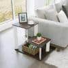 Coras Engineered Wood Side Table in Brown Finish
