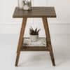 Walnut Hues Trapezium Incline Table, Side Table, Wooden End Table, Living Room Decor