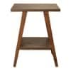Walnut Hues Trapezium Incline Table, Side Table, Wooden End Table, Living Room Decor