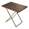 Walnut Engineered Wood Side Table in Matte Finish