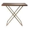 Walnut Engineered Wood Side Table in Matte Finish