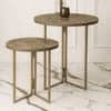 Mirage Round Oblique Nesting Tables, Side Tables, Wooden Tables, Living Room Decor