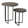 Twilight Round Oblique Nesting Tables, Side Tables, Wooden Tables, Living Room Decor