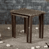 Syaahi Solid Wood Nested End Table in Paper Finish - Set of 3