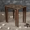 Iznik Solid Wood Nested End Table in Laminate Finish - Set of 2