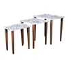 Blossom Solid Wood Nested End Table in Paper Finish - Set of 3