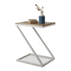 Zeed End Table White Frame