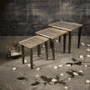 Khimkhwab Solid Wood Nested End Table - Set of 3