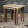 Majestic White Solid Wood Nested End Table - Set of 2