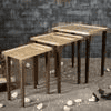 Majestic Cream Solid Wood Nested End Table - Set of 3