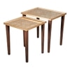 Majestic Cream Solid Wood Nested End Table - Set of 2