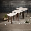 Bhav Solid Wood Nested End Table in Paper Finish - Set of 3