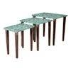 Heritageazure Solid Wood Nested End Table in Paper Finish - Set of 3