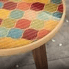 Multisequins Solid Wood Nested End Table in Paper Finish - Set of 2