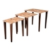 Mountain Solid Wood Nested End Table in Laminate Finish - Set of 3