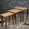 Mountain Solid Wood Nested End Table in Laminate Finish - Set of 3