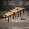 Mountain Solid Wood Nested End Table in Laminate Finish - Set of 3