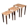 Mountain Solid Wood Nested End Table in Laminate Finish - Set of 3