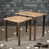 Mountain Solid Wood Nested End Table in Laminate Finish - Set of 2