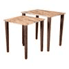Mountain Solid Wood Nested End Table in Laminate Finish - Set of 2