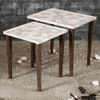 Ryleigh Solid Wood Nested End Table in Paper Finish - Set of 2
