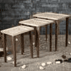 Seagull Solid Wood Nested End Table - Set of 3