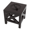Handcrafted Wooden Square End Table
