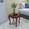 Gracious Hand Carved Teak Wood End Table for Home DÃ©cor