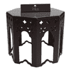 Wooden End Table Octagonal Shape In Walnut Finish