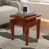 Handmade Unique Design Wooden Sofa Table (Honey Finish)