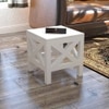 Handcrafted Wooden Square End Table