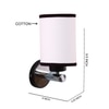 Devansh Metal Electric Wall Light in White & Black Colour with White & Black Shade Count of 1 Light