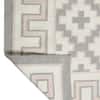 Imperial Knots Ivory Multicolor Kilim Hand Woven Dhurrie 5x8 Feet