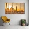 The Castle Decor Ramadan Sunset Jama Masjid Wall Art Set of 5 27x48 Inch