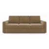 Apollo Compact Sofa Set (Colour : Fawn Velvet, Cushion : Hard, Back Type : Regular, Seater : 3+2+1)