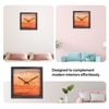 Sunset-Inspired Dial Square Wooden Wall Clock