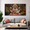 The Castle Decor Brahma Ji Wall Painting Wooden Framed 27x48 Inch (Style 2)