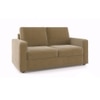 Apollo 2 Fabric Seater Sofa in Fawn Velvet Colour