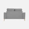 Nency Velvet 2 seater Sofa Grey