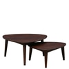 Nesting Solid Wood Nested Table In Walnut Finish