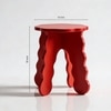 Crimson Wood Side Table in Crimson Red Colour